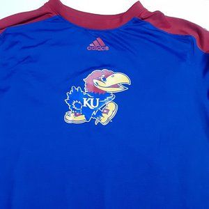 Adidas Men's Kansas Jayhawks Long Sleeve Shirt in Size S